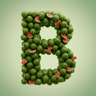 Watermelon 2 — litera B (wariant 2)