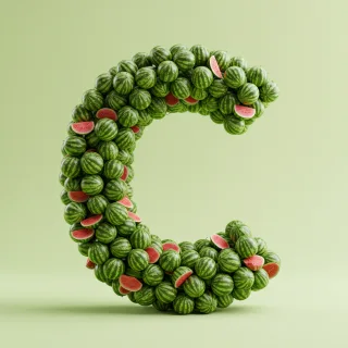 Watermelon 2 — litera C (wariant 2)