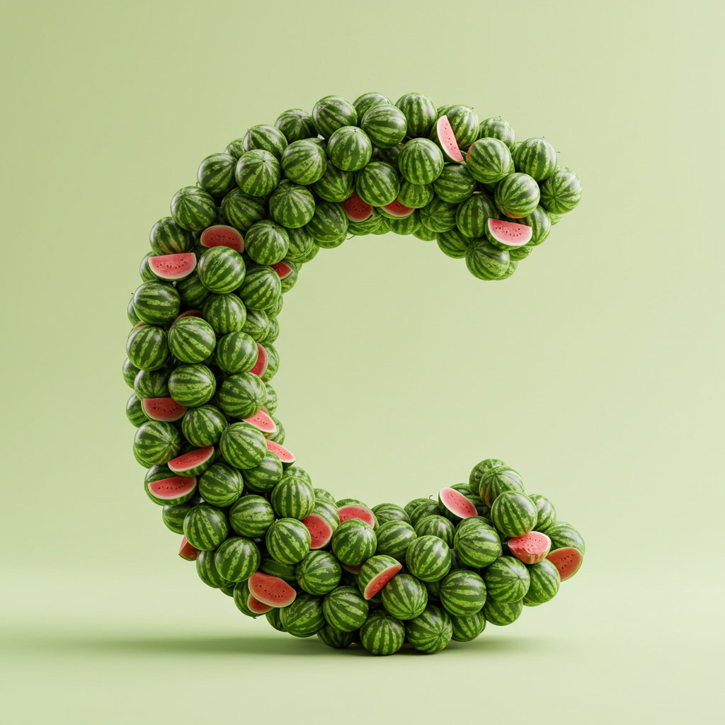 Watermelon 2 — litera C (wariant 2)
