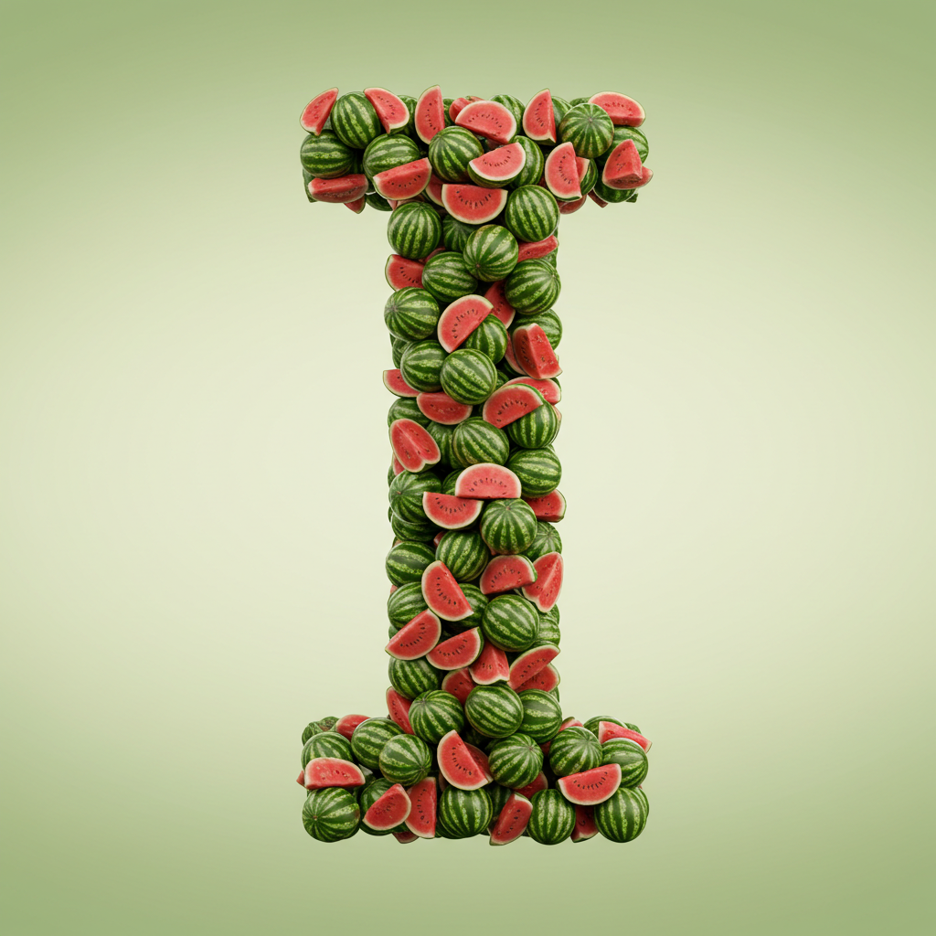 Watermelon 2 — litera I (wariant 2)
