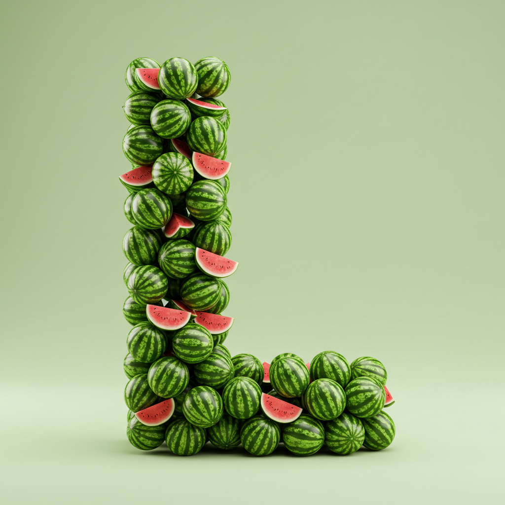 Watermelon 2 — litera L (wariant 2)