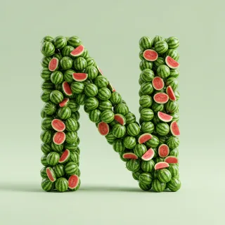 Watermelon 2 — litera N