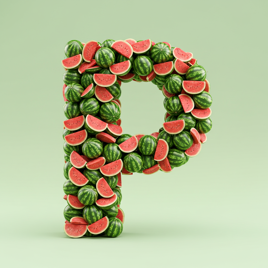 Watermelon 2 — litera P