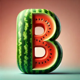 Watermelon — litera B