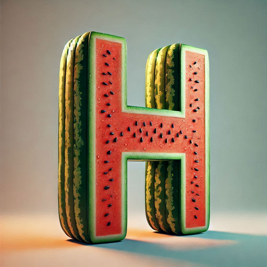 Watermelon — litera H