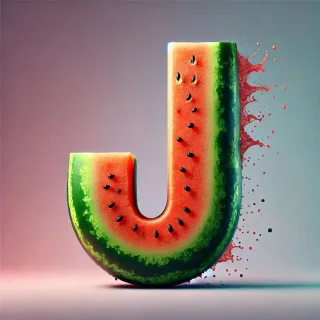 Watermelon — litera J