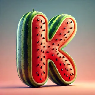 Watermelon — litera K