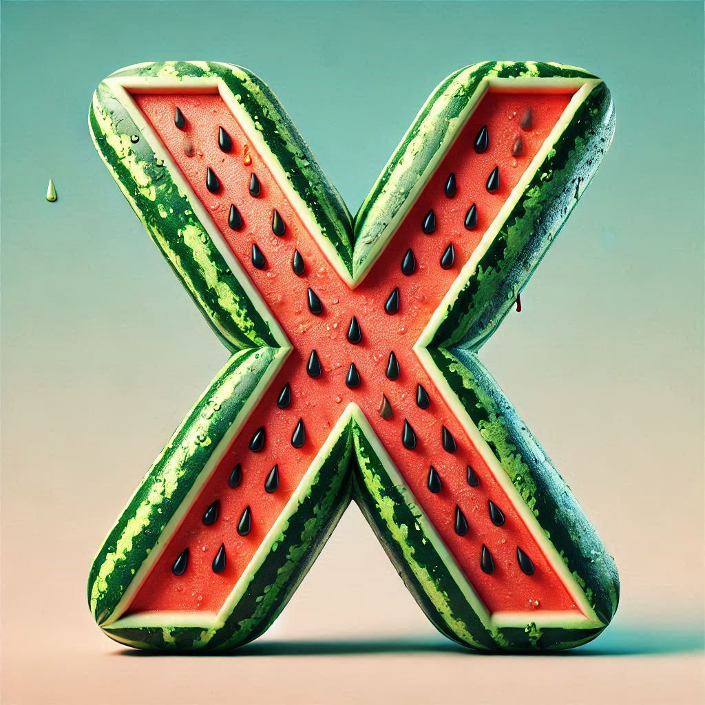 Watermelon — litera X