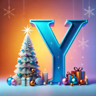 White Christmas tree — litera Y (wariant 2)
