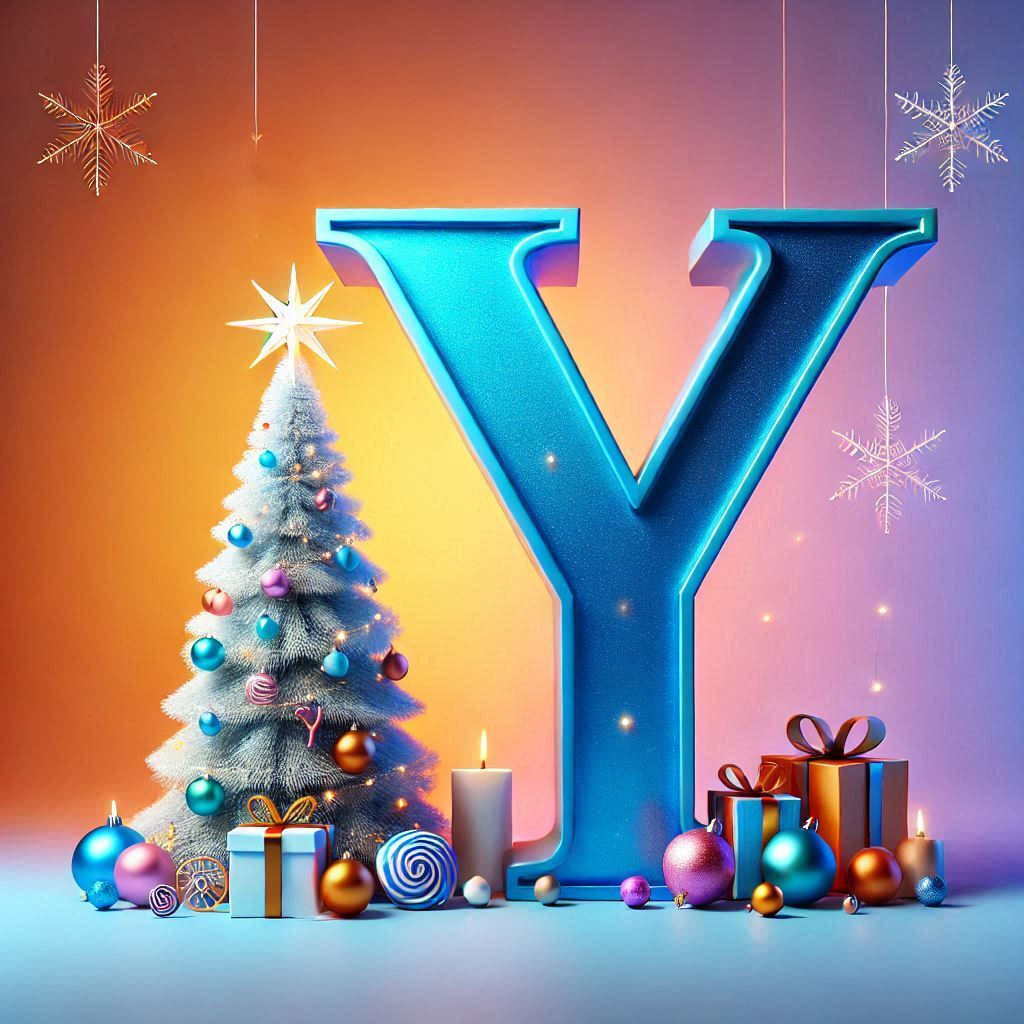 White Christmas tree — litera Y (wariant 2)