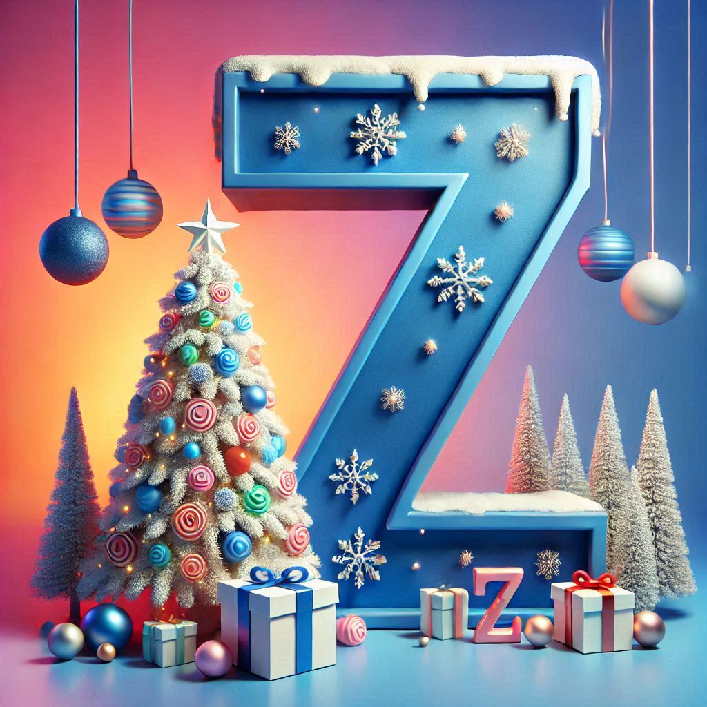 White Christmas tree — litera Z