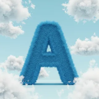 White clouds — litera A