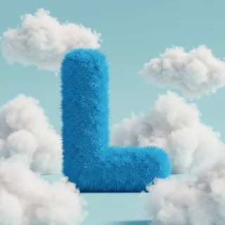 White clouds — litera L