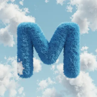White clouds — litera M