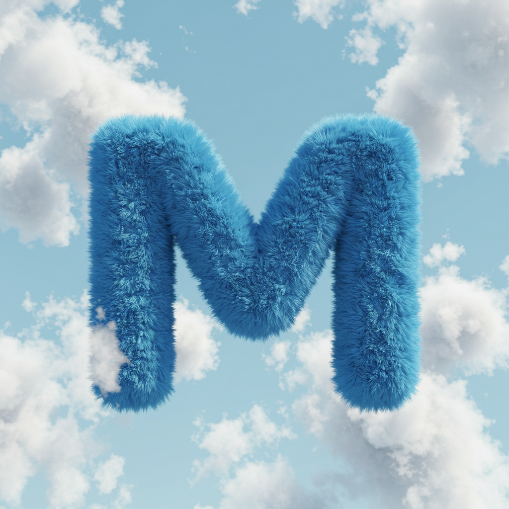 White clouds — litera M