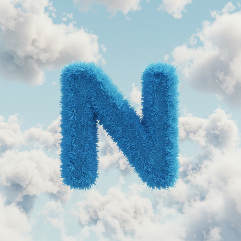 White clouds — litera N