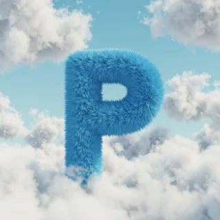 White clouds — litera P