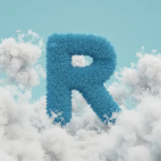 White clouds — litera R