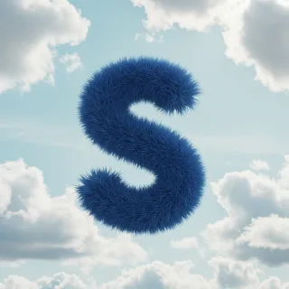 White clouds — litera S