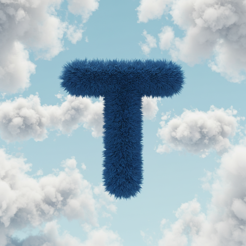 White clouds — litera T