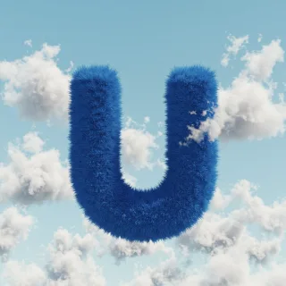 White clouds — litera U