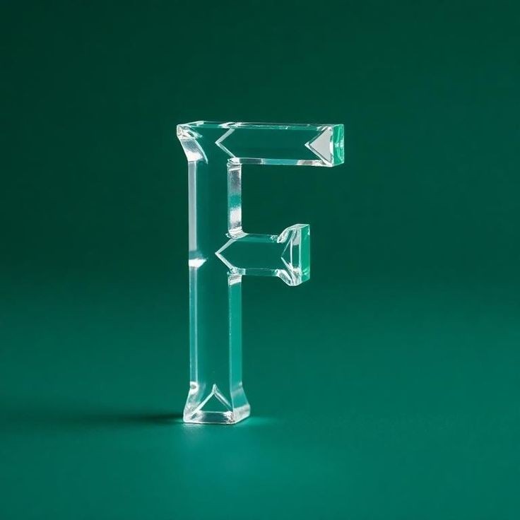 White glass — litera F