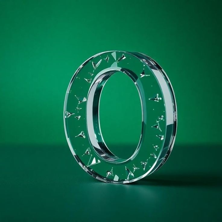 White glass — litera O