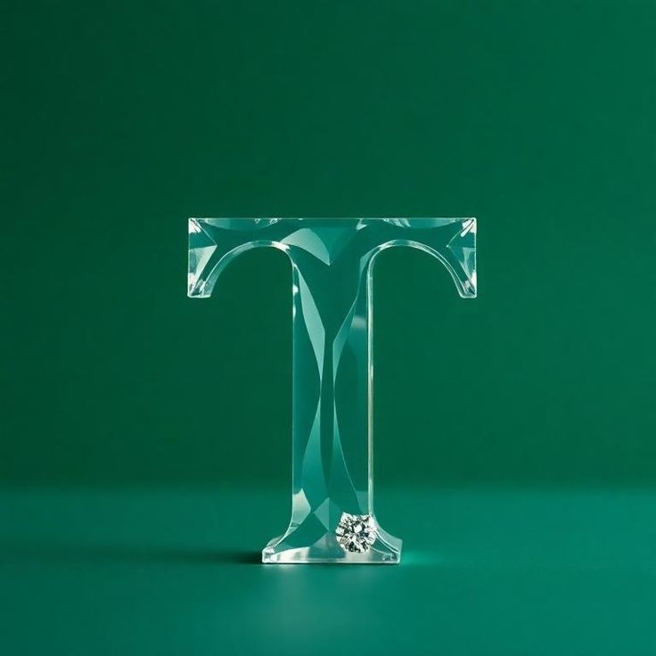 White glass — litera T