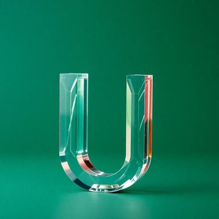 White glass — litera U