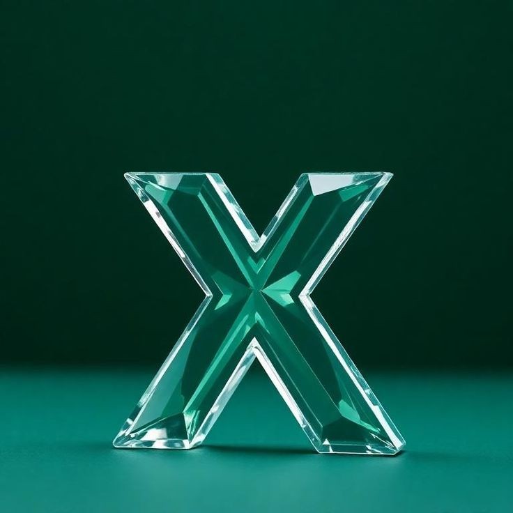 White glass — litera X