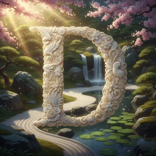 White lace — litera D