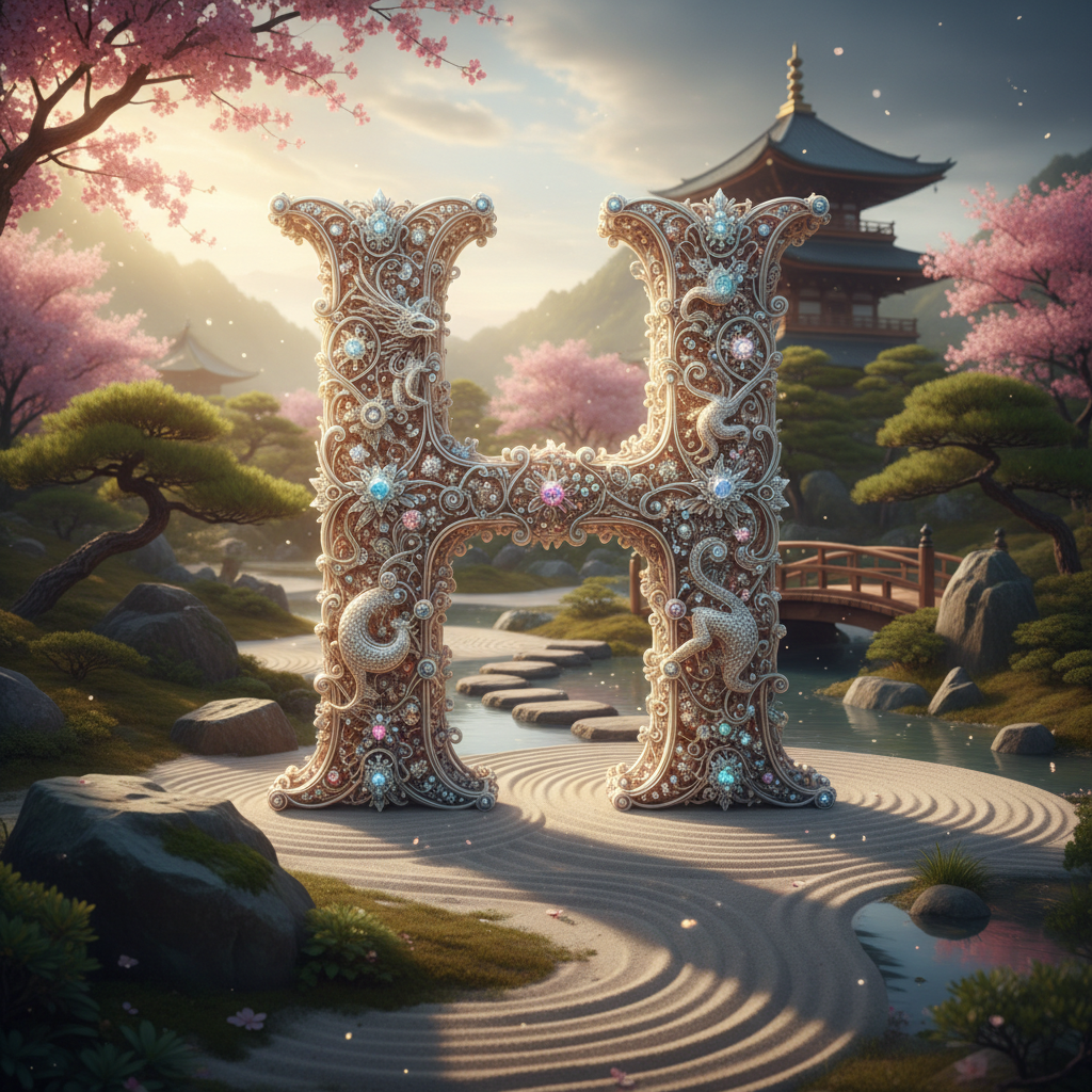 White lace — litera H