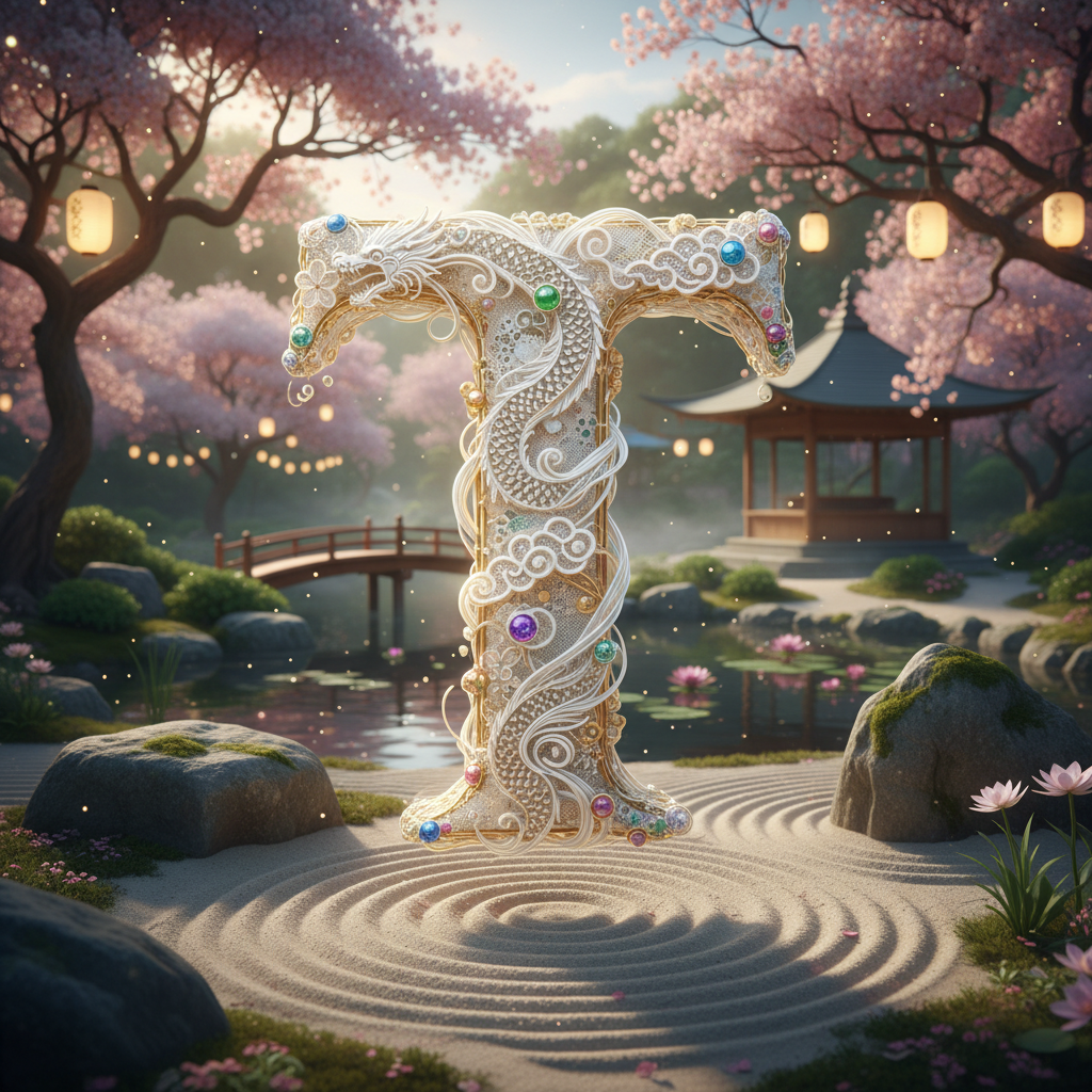 White lace — litera T