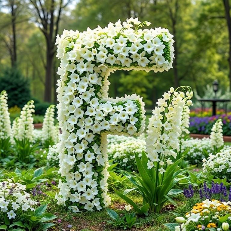 White lily of the valley — litera F