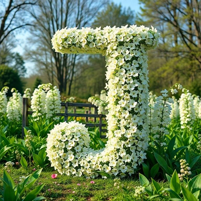 White lily of the valley — litera J