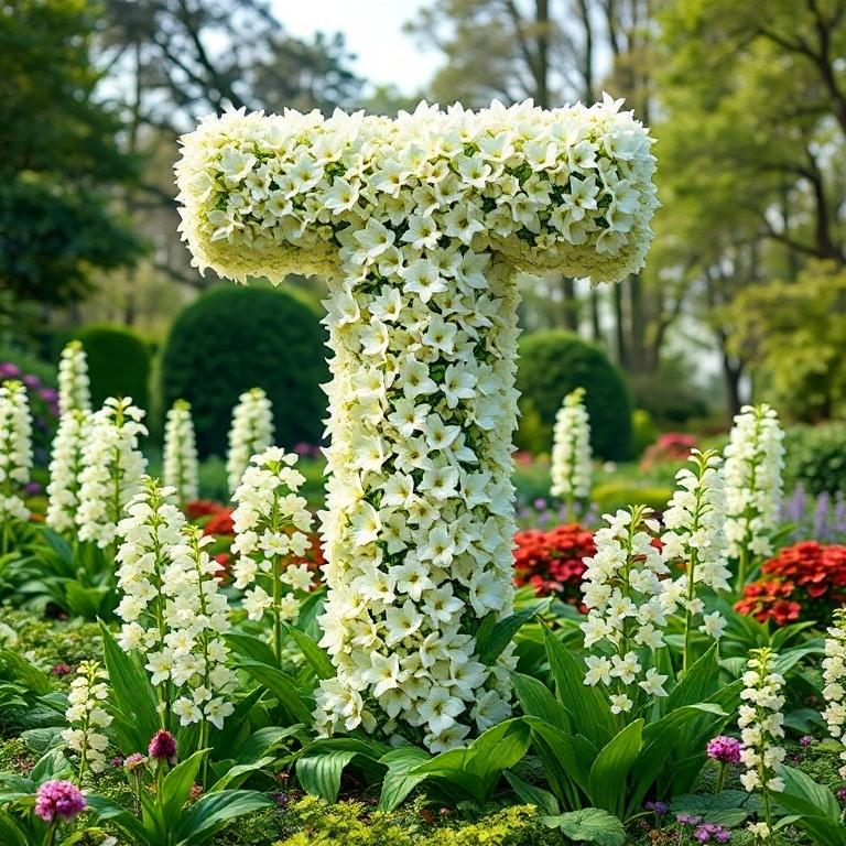 White lily of the valley — litera T