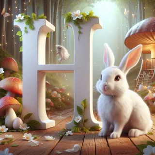 White rabbit — litera H