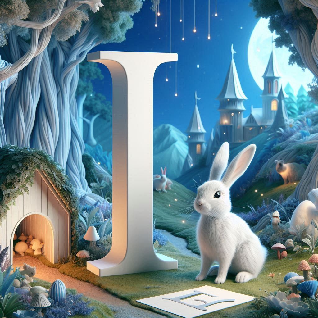White rabbit — litera I (wariant 2)