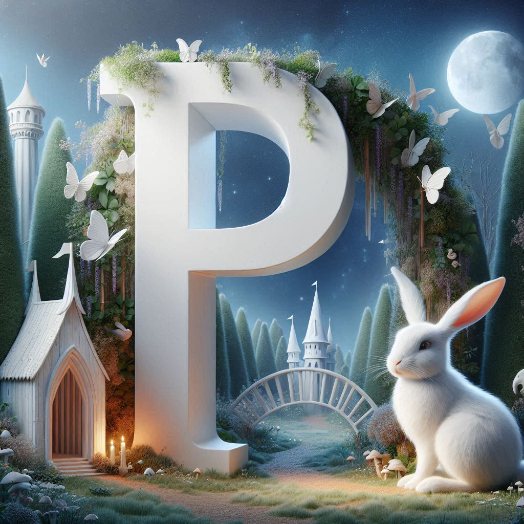White rabbit — litera P