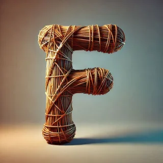Wicker — litera F
