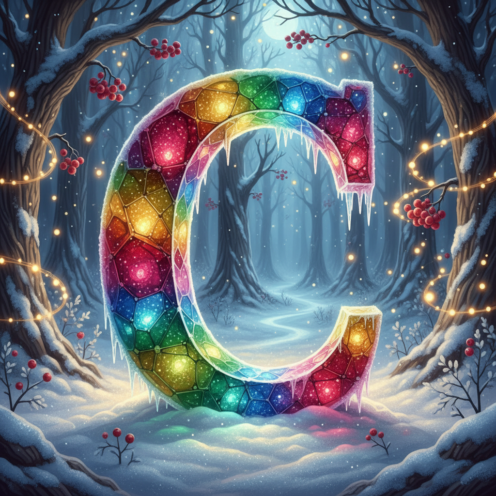 Winter crystal — litera C