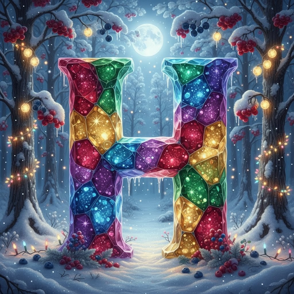 Winter crystal — litera H