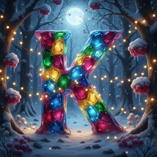 Winter crystal — litera K
