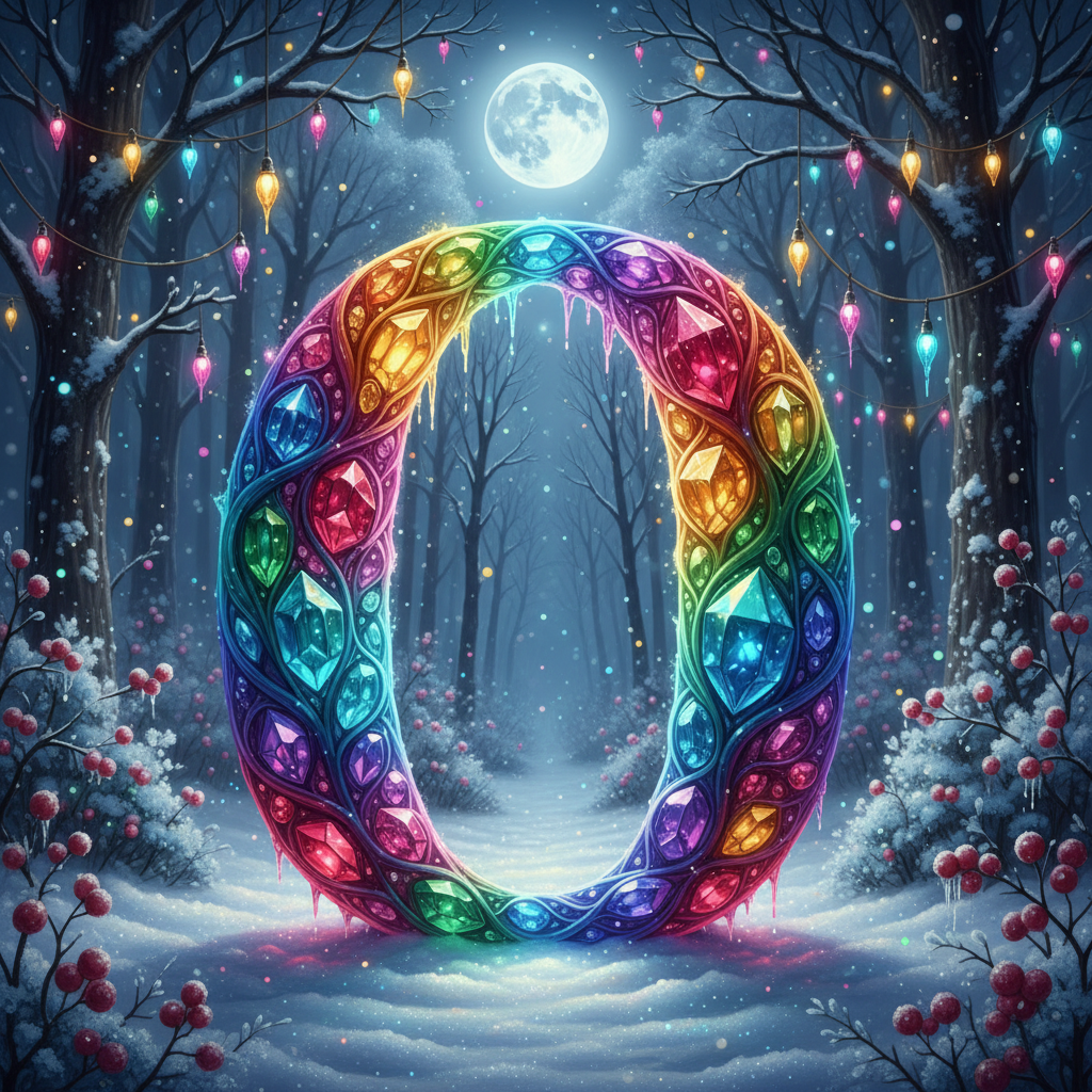 Winter crystal — litera O