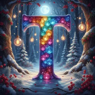 Winter crystal — litera T