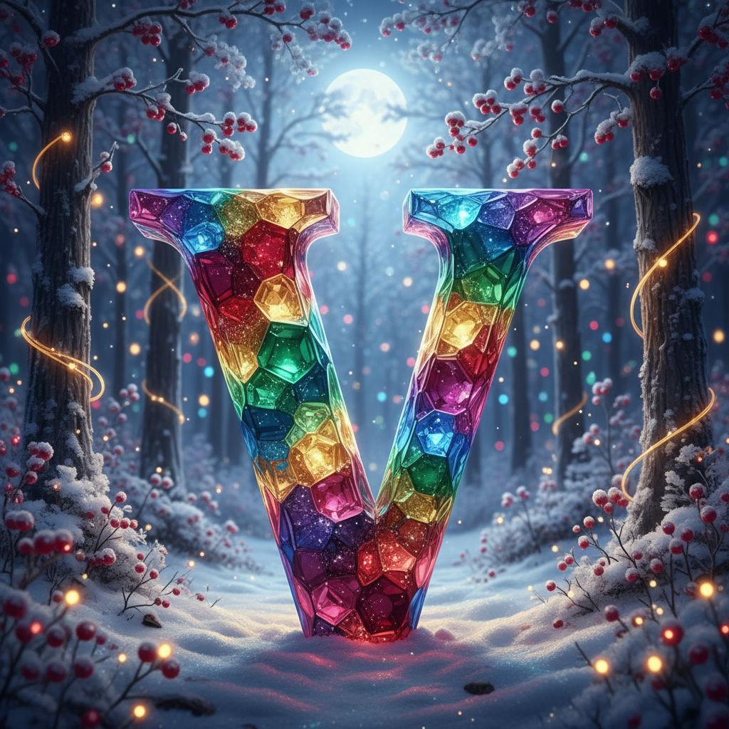 Winter crystal — litera V