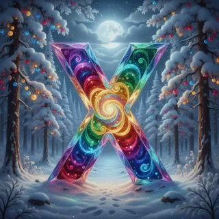 Winter crystal — litera X