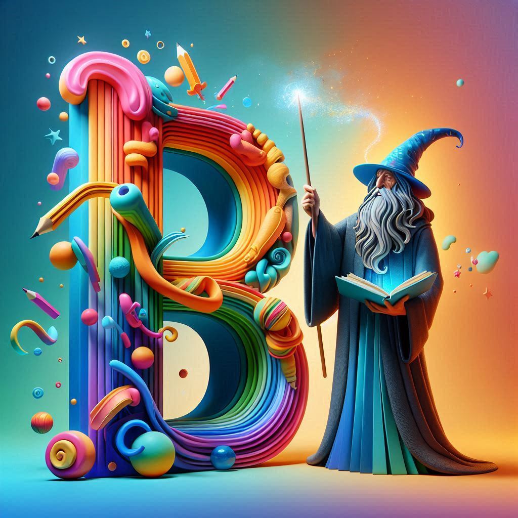 Wizard — litera B (wariant 2)