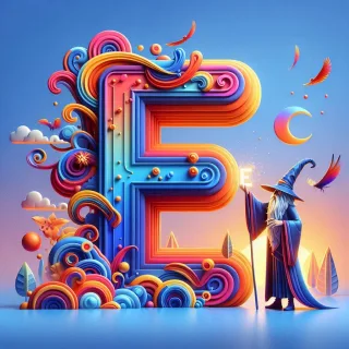 Wizard — litera E (wariant 2)