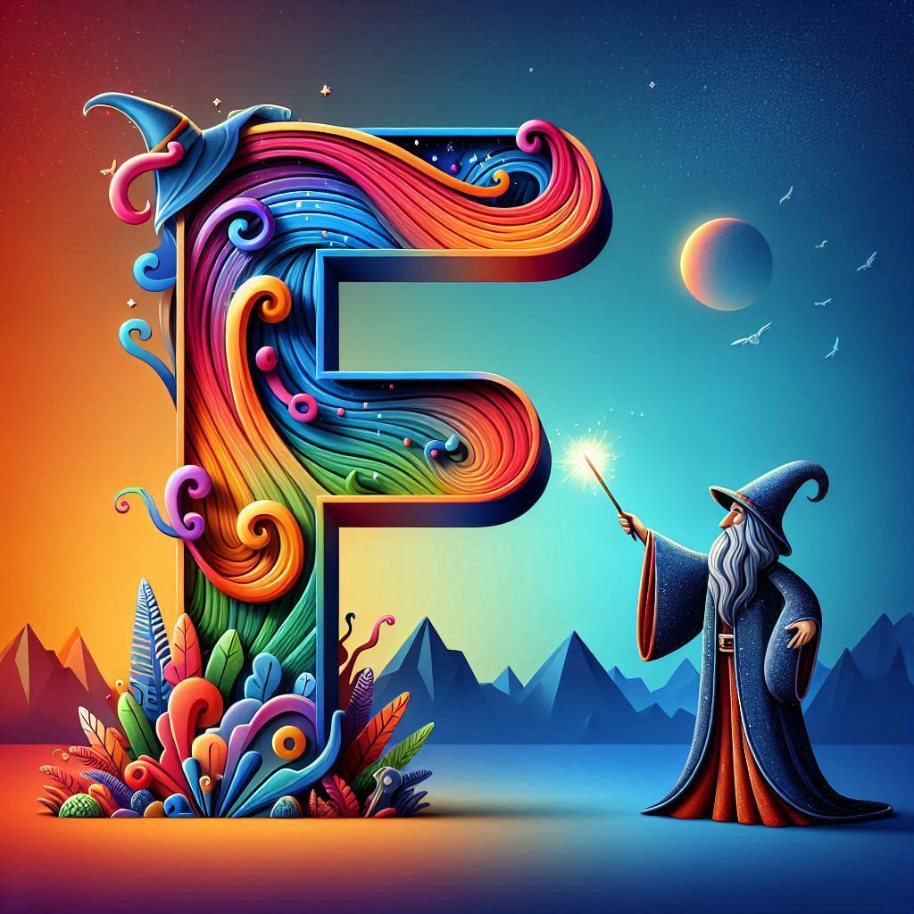 Wizard — litera F (wariant 2)